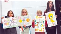 Kids create posters to fight tobacco, drug use