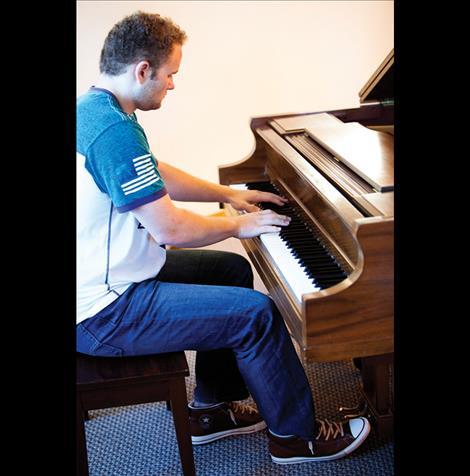 Josiah Pettit plays the piano. He plans to hold a concert benefitting the Ronan Bread Basket as his Eagle Scout Project. 