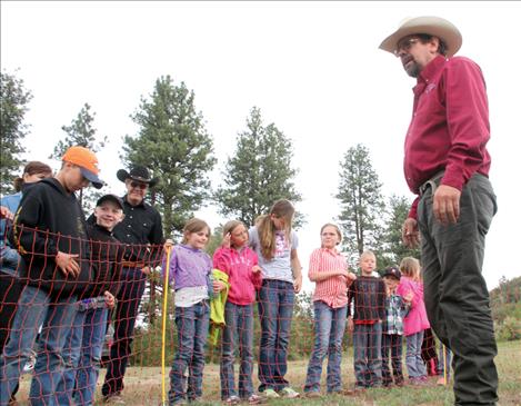 Students listen to a presentation from Mission Valley Back Country Horsemen.