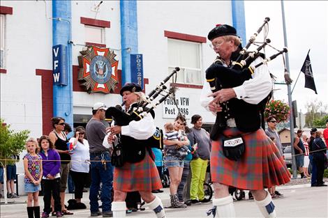 Great Scots Bagpipers, Polson parade