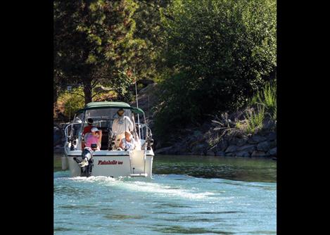 Anglers head out on Flathead Lake to snag some fish. 
