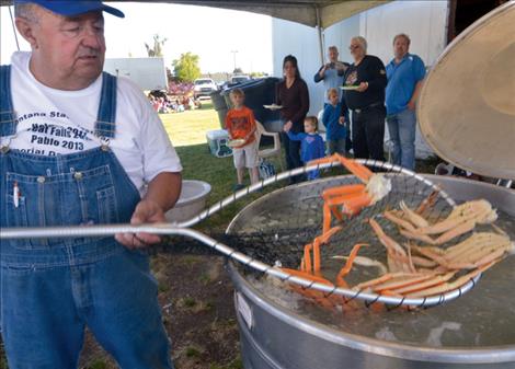 Jack Fay cooks some crab at a past Crab Crack. 