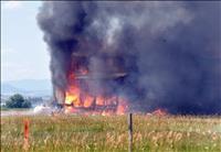 Fireworks start blaze, claim home