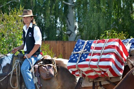 Jackson Holte rides with Montana Bob Marshall Wilderness Outfitters.
