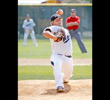 Justin Young pitches during the Firecracker Tourney.