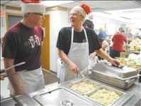 Christmas dinner dished out to hundreds