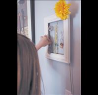 Fun jewelry hanger fits perfectly in creative, organized home