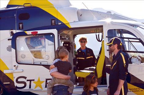 MedStar displays their helicopter.