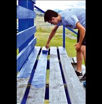 Volunteers help locals