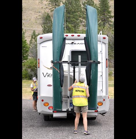 Kayaks must be inspected, too.