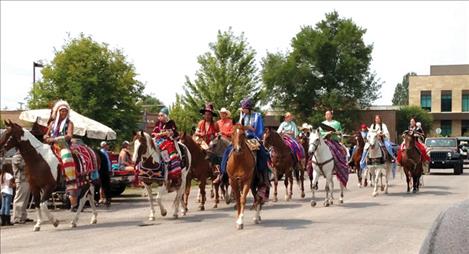 Family members ride in the Ronan Pioneer Days Parade with Felicite “Jim” McDonal