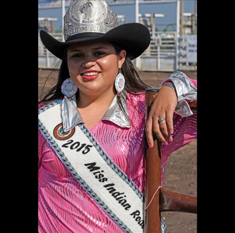 Miss Indian Rodeo Devalyn Crowe, above, represents the Indian cowboys and cowgirls at events around the nation.  