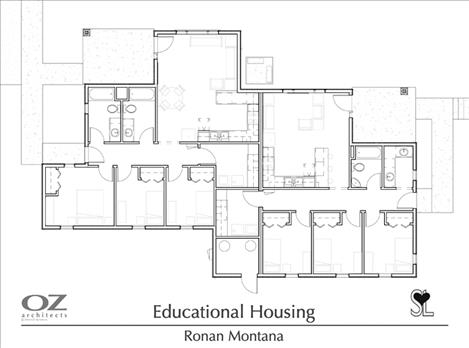 courtesy graphic St. Luke Community Healthcare recently poured the foundation on a new housing unit, the floor plans