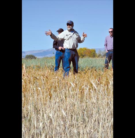 John Grant, FWP, talks about creating habitat for ground nesting birds.