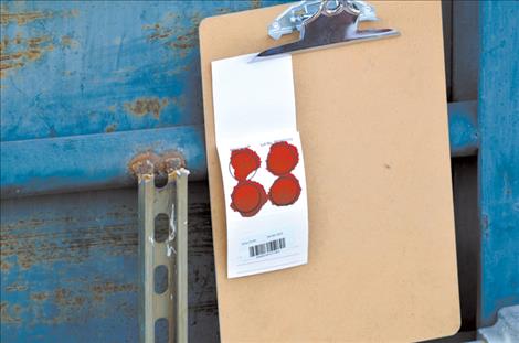 Biologists use bison blood samples to test for disease.