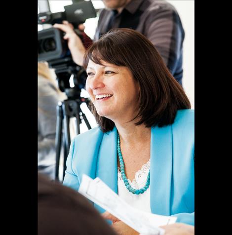 State of Montana Superintendent Denise Juneau visits the Mission School District.