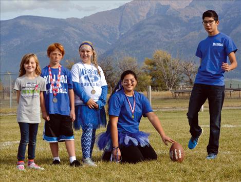 Mission PPK competitors include, from left, Ashlynn Cross, Bryce Umphrey, Isabel Evans, Addison Arlint and Darius Red Star.