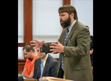 James Lapotka, Chief Deputy Attorney for Lake County, addresses the court.