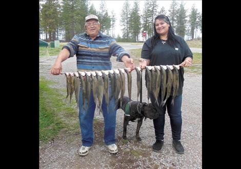 Zimmer ended up with nearly two and half gallons of filets from the catch.