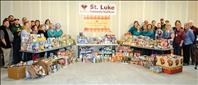 St. Luke employees donate to local food banks