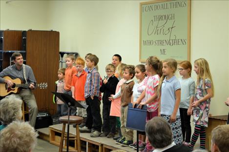 Students with the Mission Valley Christian Academy share their musical skills.