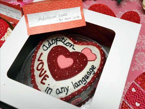 Cakes went for as high as $300 in the fundraising auction to support Hope’s  adoption.