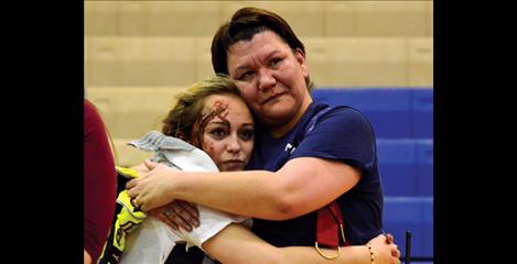 St. Ignatius Volunteer Fire Fighter Tana Couture tells students to make good choices because she couldn’t imagine life without them.