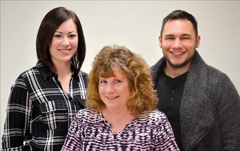 Caitlin Kurzenbaum, Carol Burt and Cameron Rodriguez