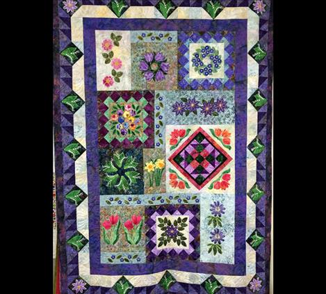 First place went to Joyce Rux for her “Feels Like Spring,” quilt.