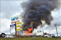 Fire destroys business