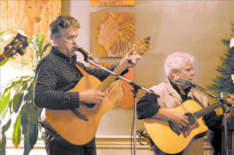 The Singing Sons of Beaches play at the benefit in support of Polson resident Julie Berry. 