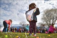 Bunny busy on Easter Eve, churches celebrate Resurrection Sunday