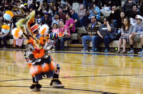 Micalee Gardipe dances for the crowd.