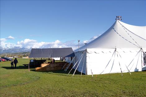 The annual fundraiser was held on the Polson Fairgrounds site, under “the big top.”