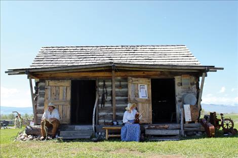 A building stands at the historic Fort Connah site. 