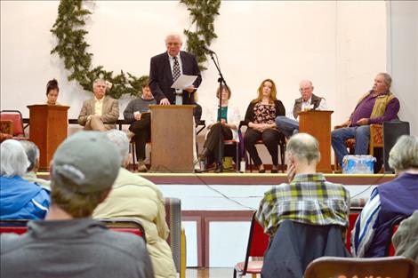 Candidates shared their views at a forum held Friday night in Ronan.