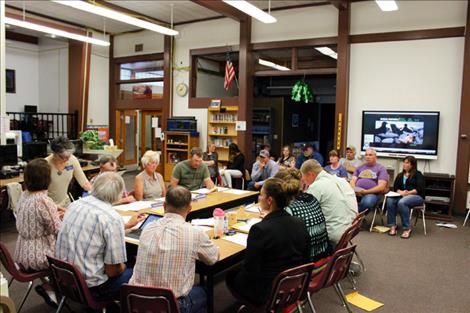 Charlo school board members meet May 17.