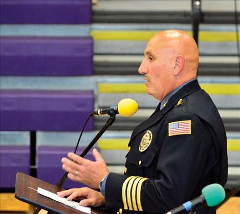 Tribal Chief of Police Craig Couture, said his grandfather was in law enforcement and his son is carrying on the family tradition.