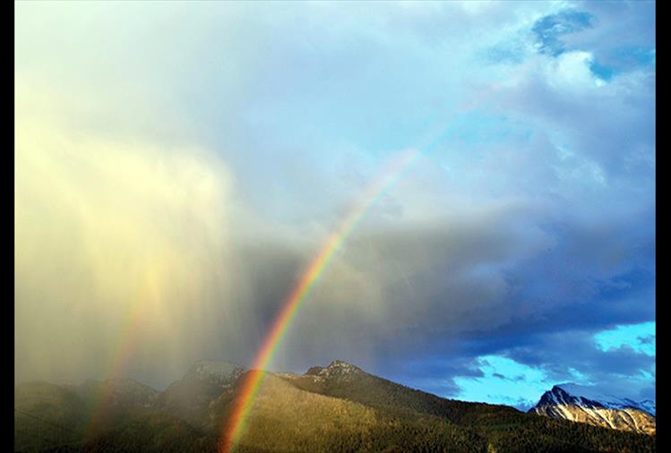 Spring rainbow, St. Ignatius