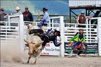 Bullfighters watch over arena