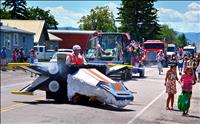 Colorful Charlo parade on target