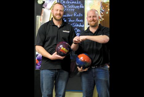 Josh and Jake Starkel pose for a picture moments after Jake’s second perfect game in a week. 