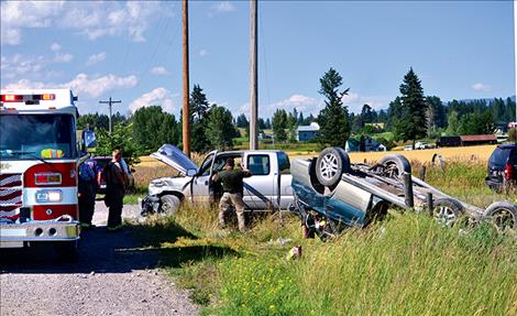 Collision at intersection of Minesinger Trail and Dubay Road