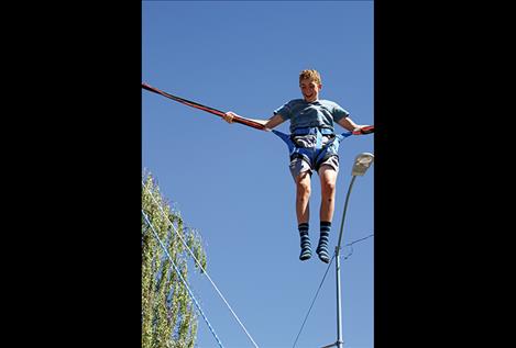 Bungee jumping very popular at 2016 Cherry Festival.