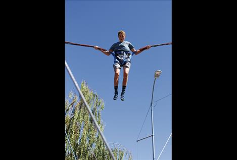 Bungee jumping very popular at 2016 Cherry Festival.