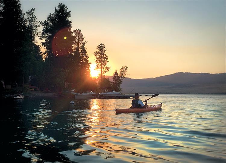 Kayaking in Big Arm