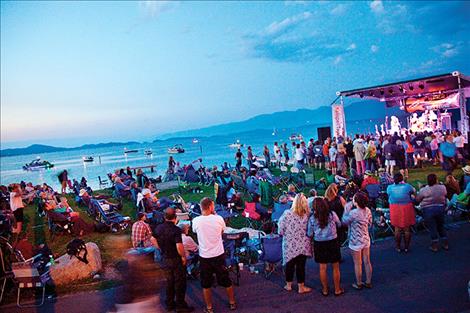 File photo/Valley Journal The 2015 Blues Festival entertains crowds along the shore of Flathead Lake.