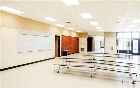 Part of the Ronan School District #30 upgrade included adding a lunchroom at K.W. Harvey Elementary School.