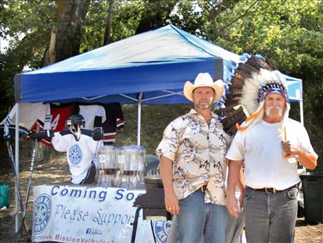 Chuck Wall and Steve Lozar took home the People’s Choice Award Aug. 27 at the Polson Rotary Chili Cookoff. Wall and Lozar represent the Mission Valley Ice Arena Association, a group dedicated to building an ice arena in Polson.