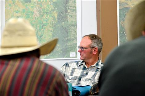 Wayne Blevins leads the Flathead Joint Board of Control meeting Tuesday, Sept. 13.